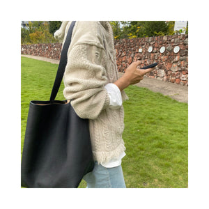 hood cablepatchknit