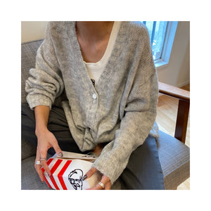 thin woolcardigan