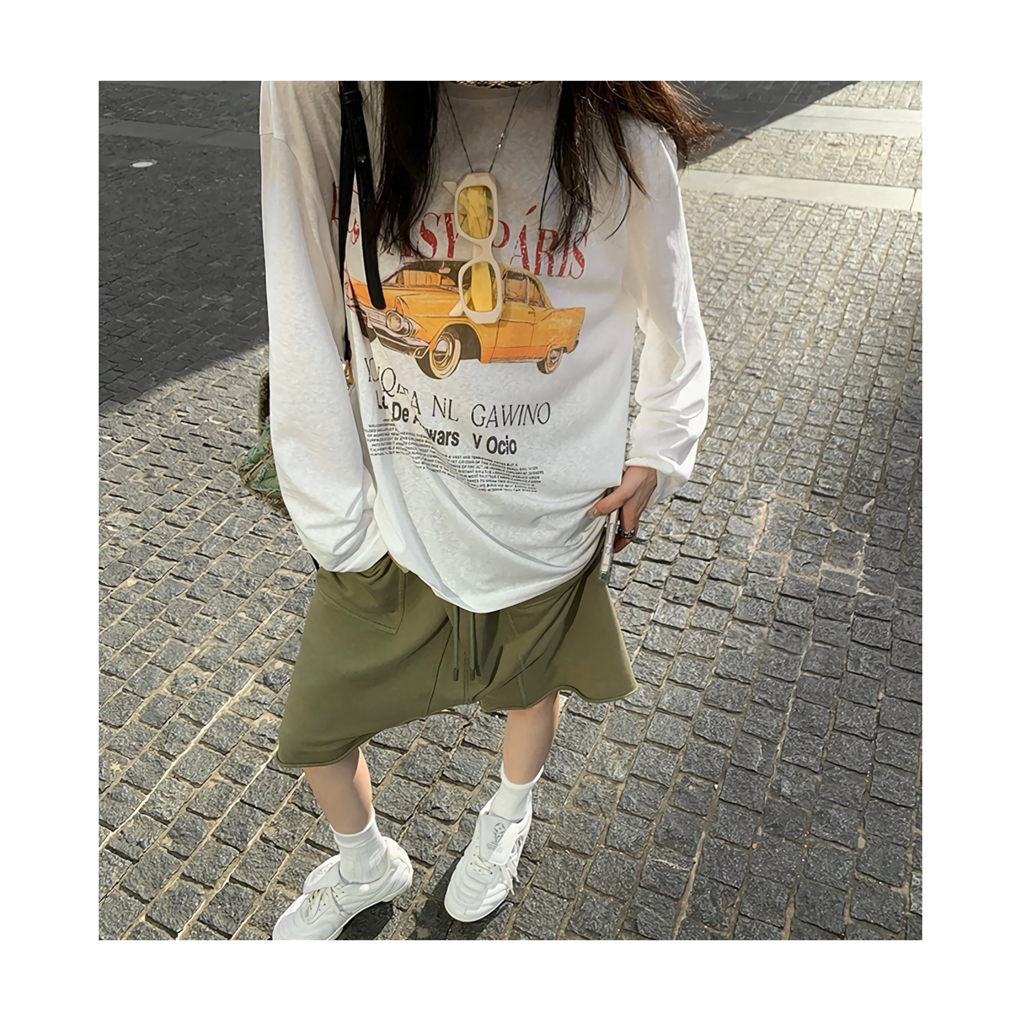 loose carghalf pants