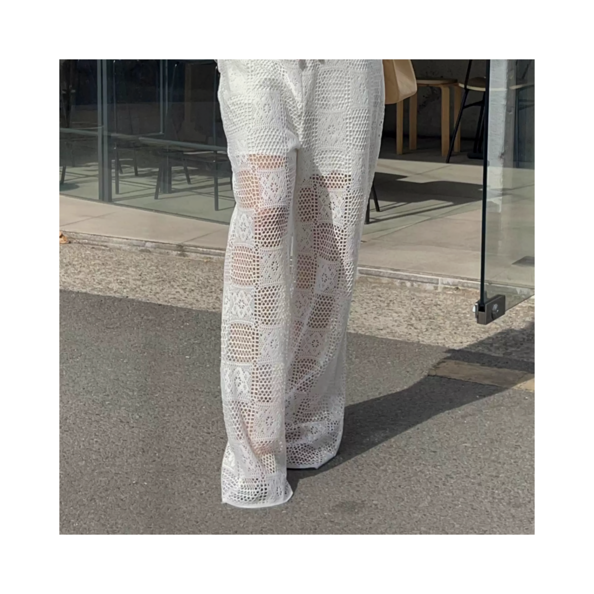 block lacepants