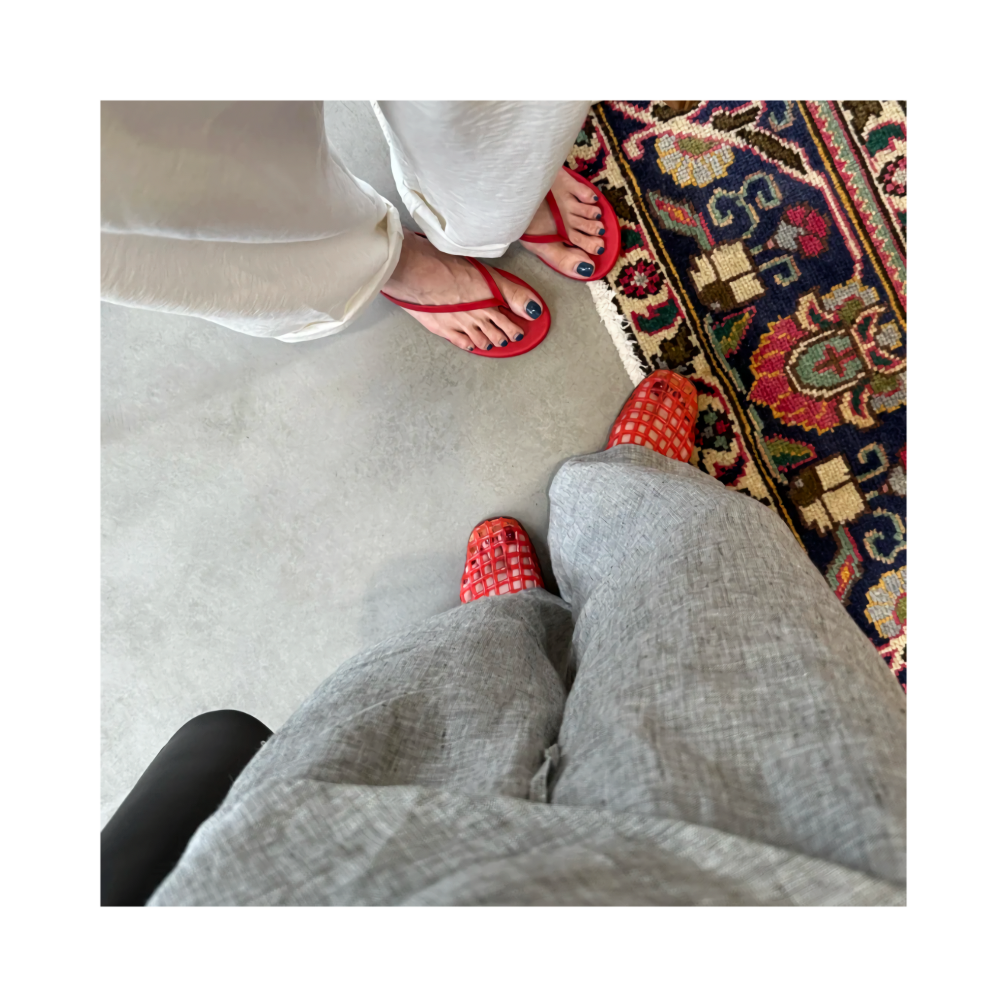 Woven jelly sandals