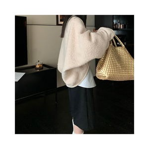 wool short outcardigan