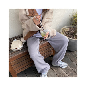 rib knit pants