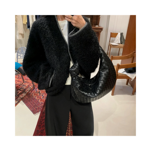 wool short outcardigan