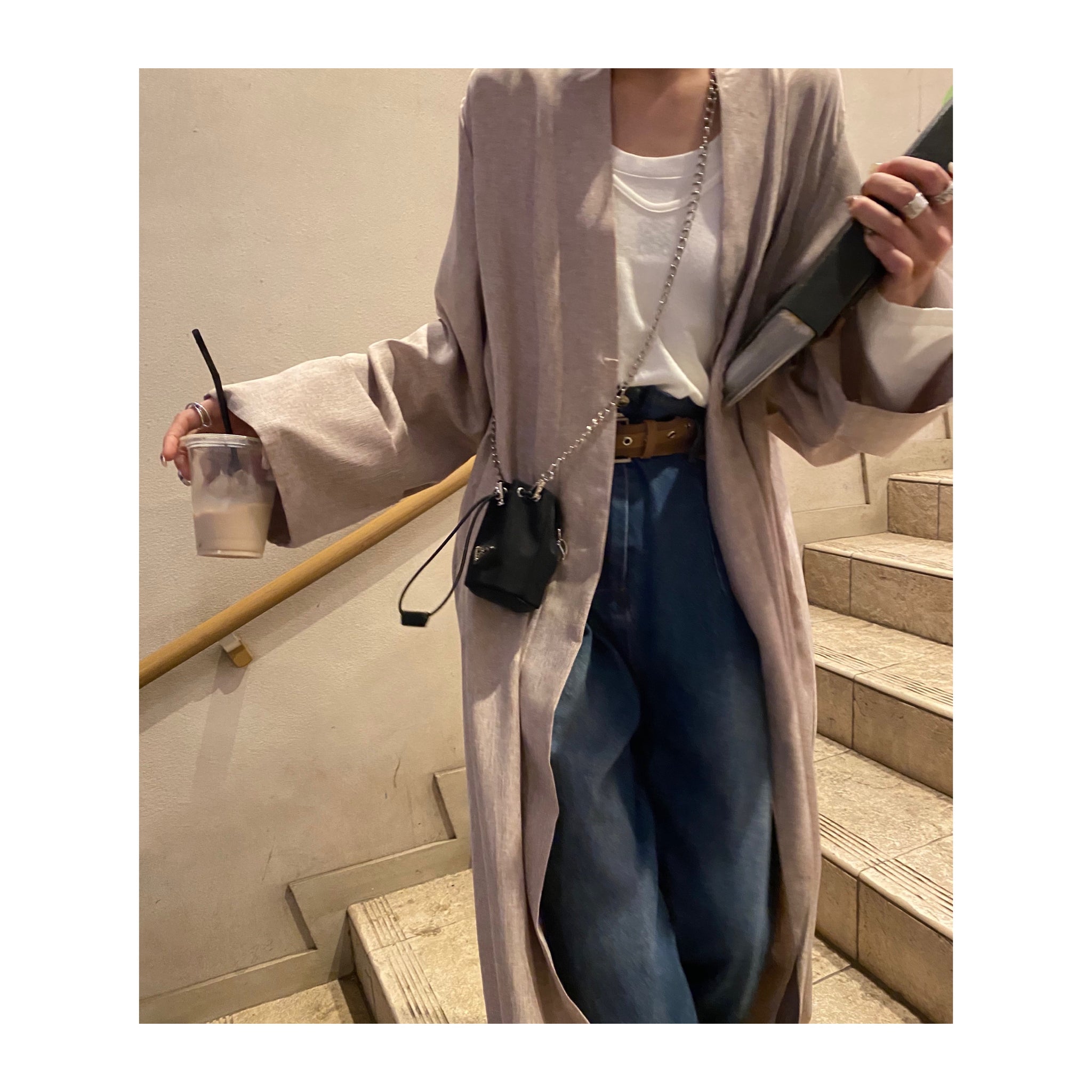 linen long gown