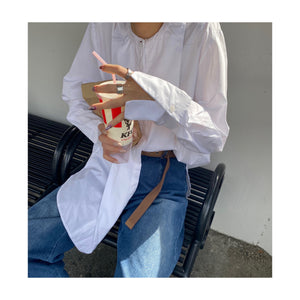 collarless shirt