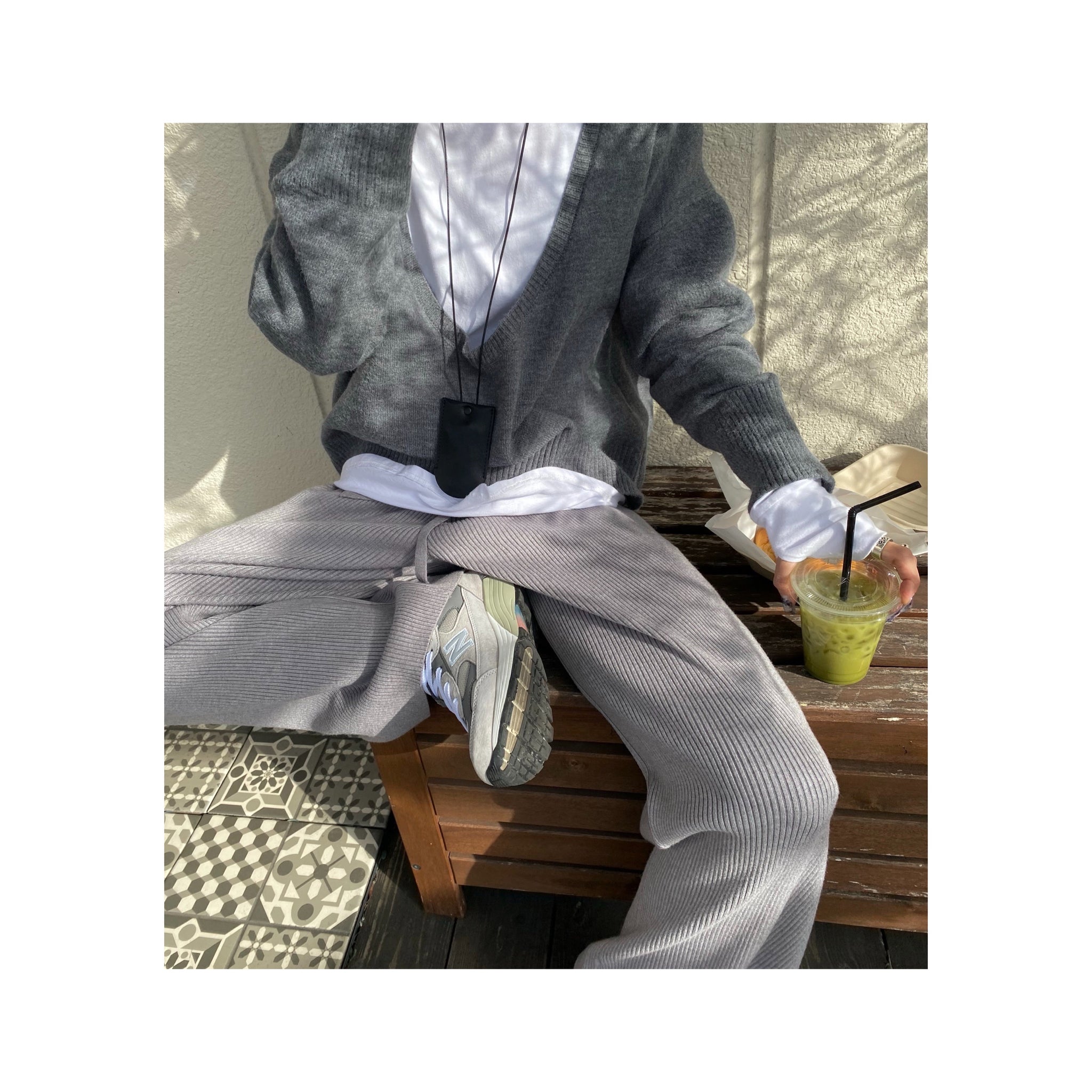 rib knit pants
