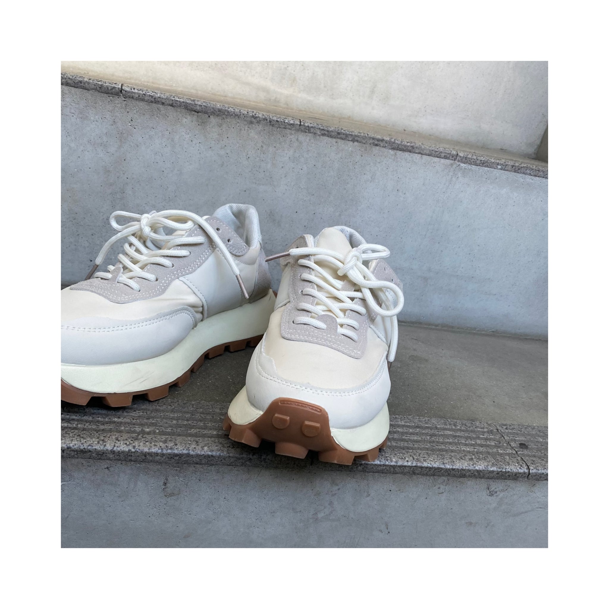 white sneaker