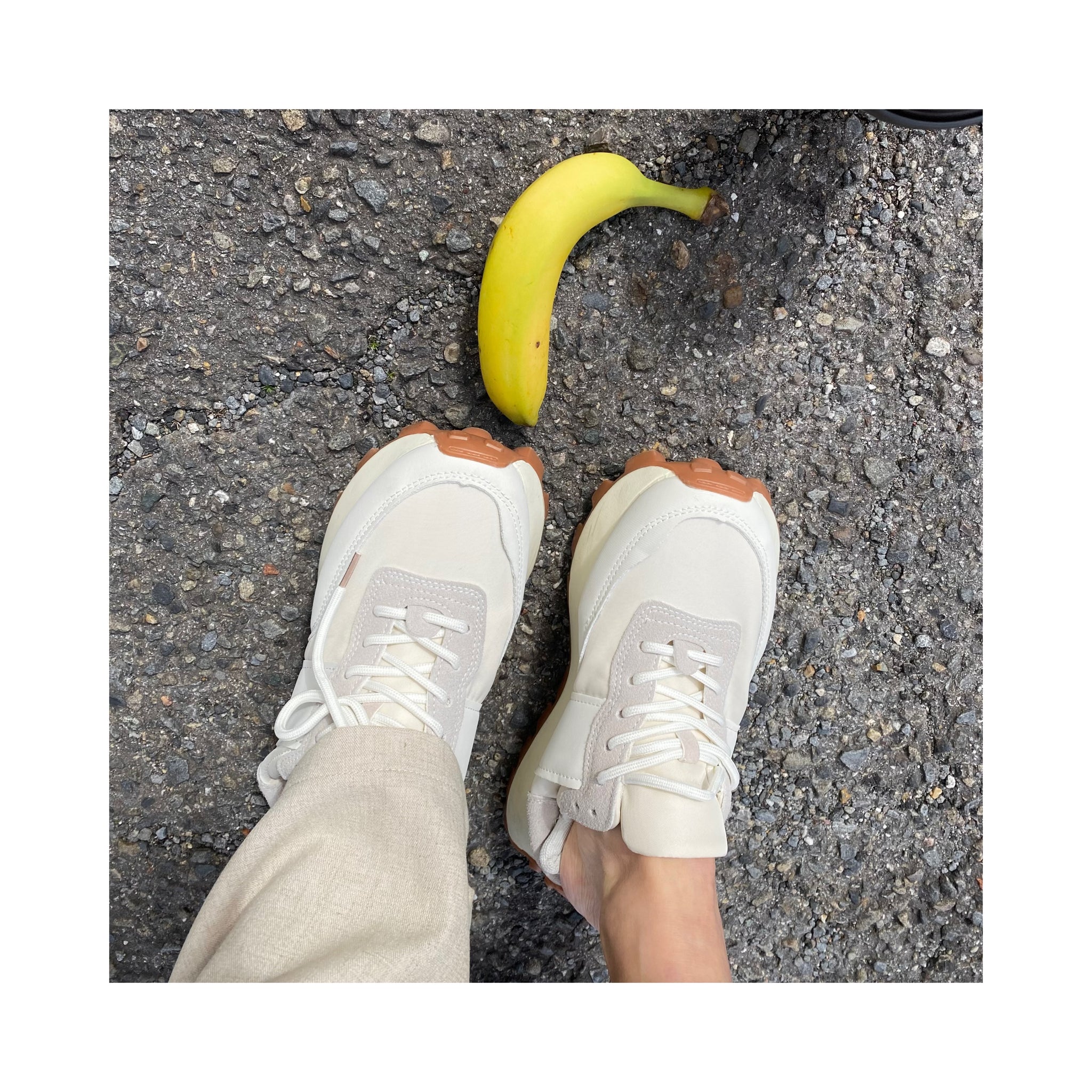 white sneaker