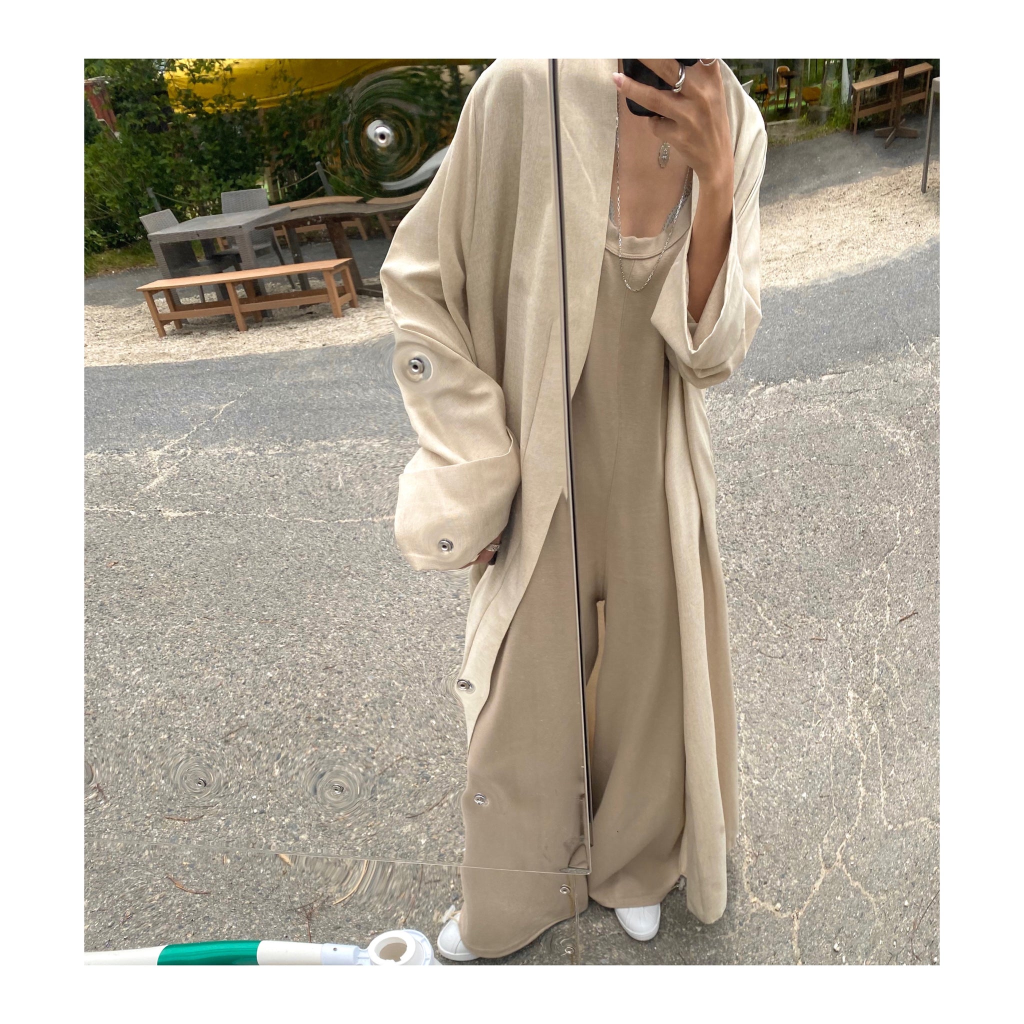 linen long gown