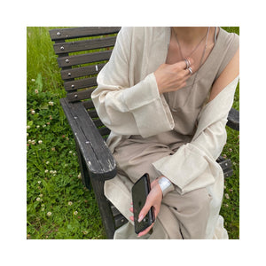 linen long gown