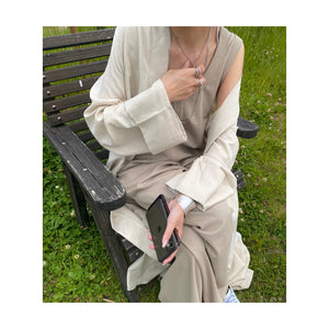 linen long gown