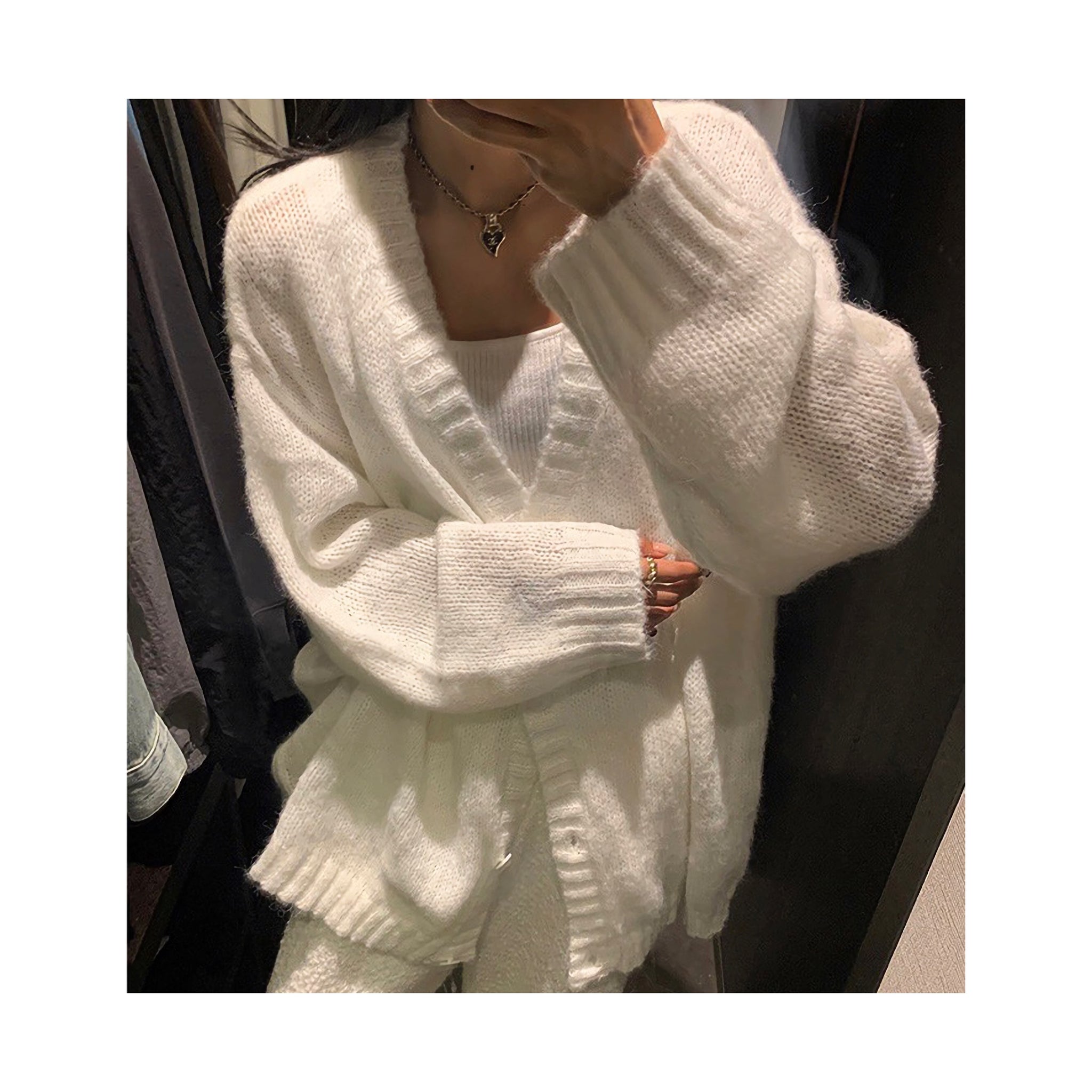 thin woolcardigan