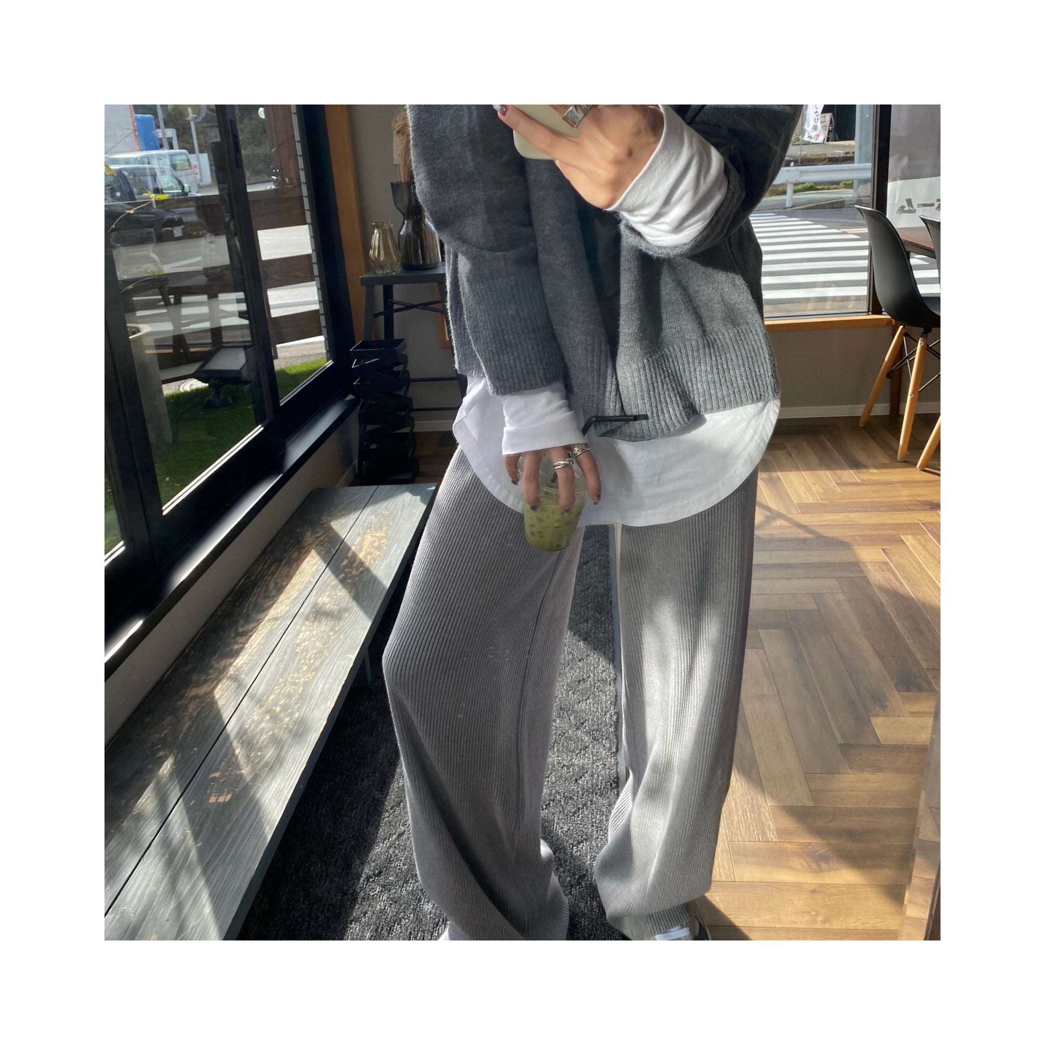 rib knit pants