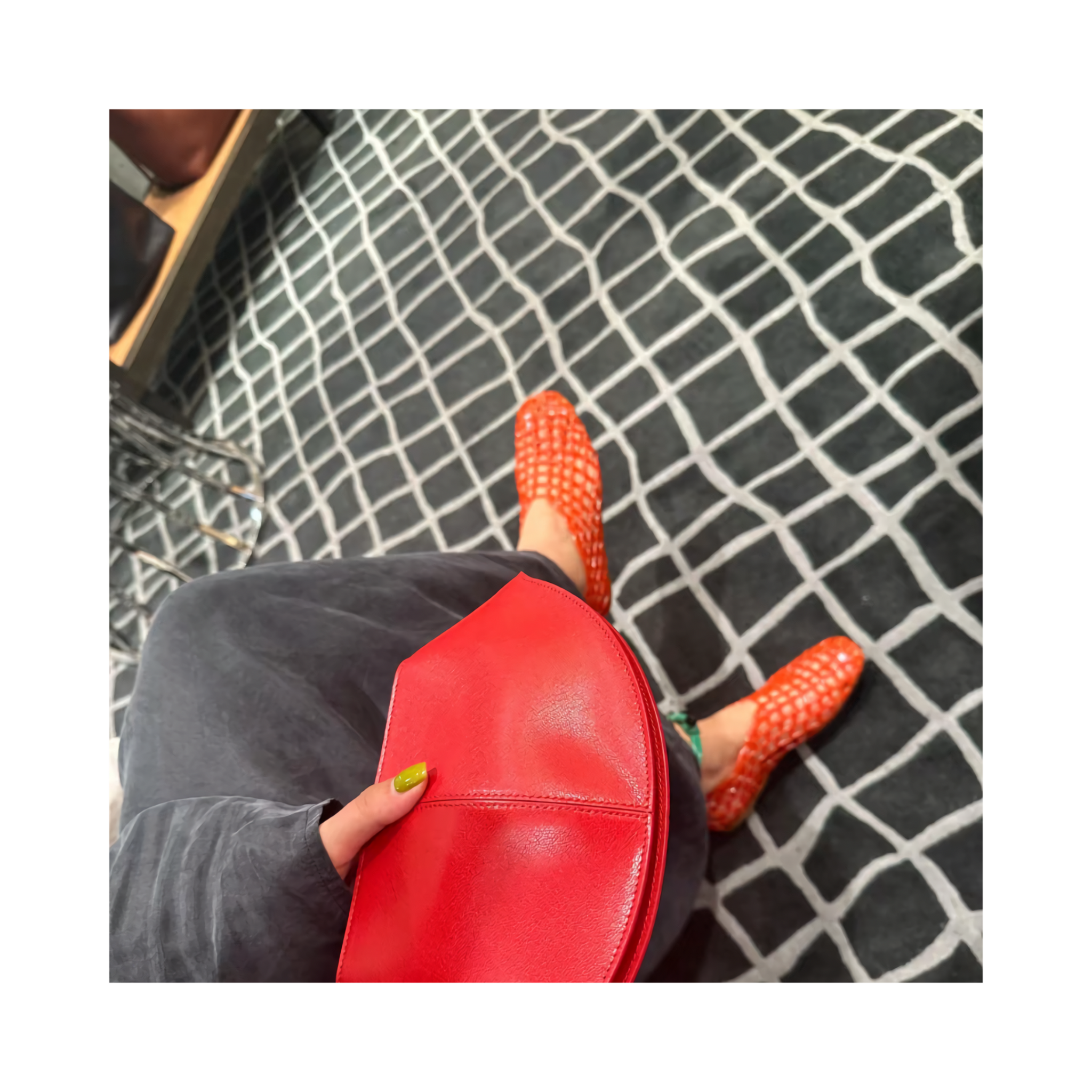 Woven jelly sandals
