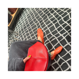 Woven jelly sandals