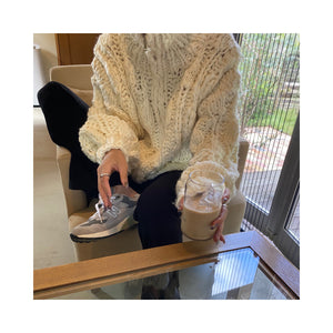 volume handmade cardigan