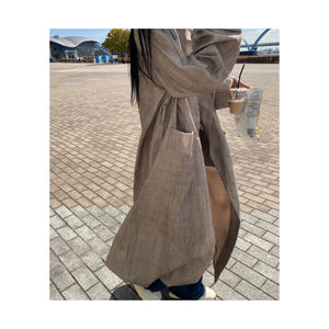 long linen oatcoat