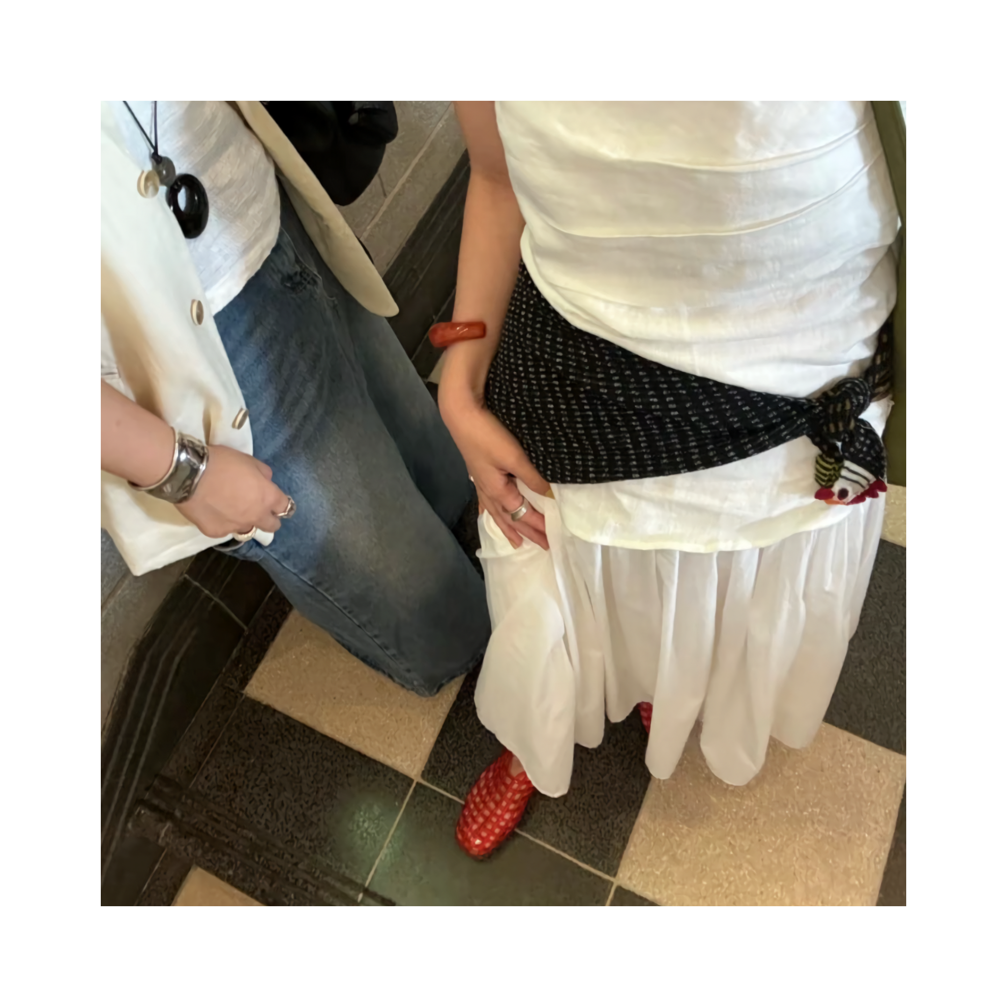 Woven jelly sandals