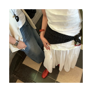 Woven jelly sandals