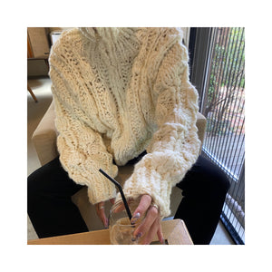 volume handmade cardigan