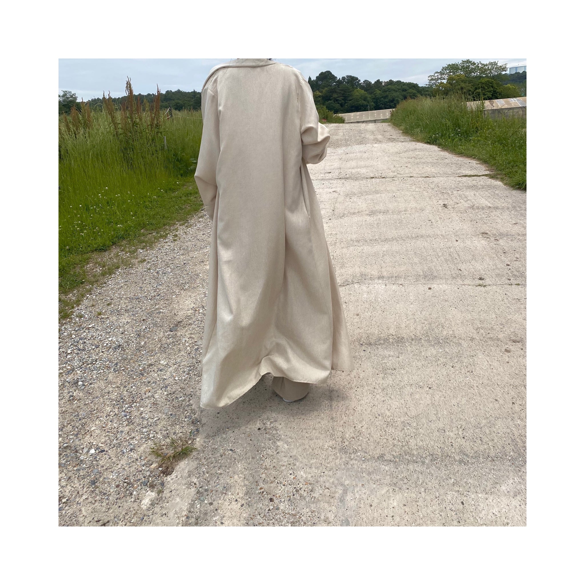linen long gown