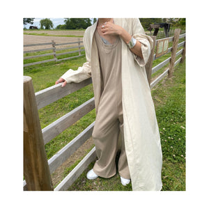 linen long gown