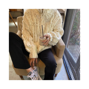 volume handmade cardigan