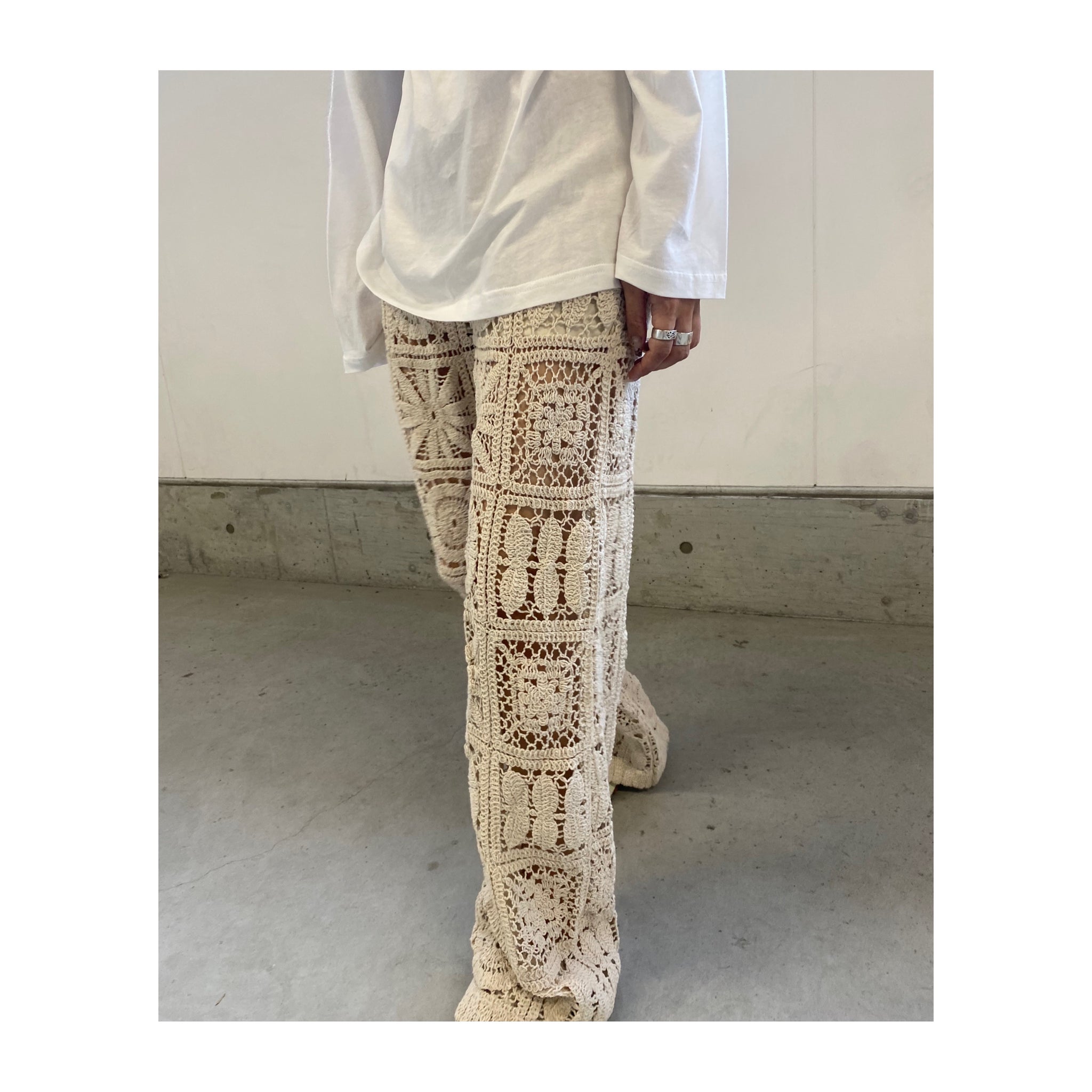 vintage flowernetpants