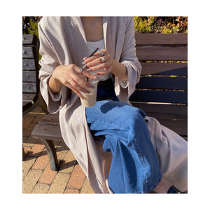 linen long gown