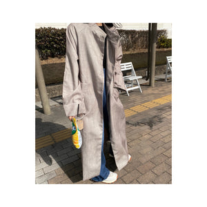 long linen oatcoat