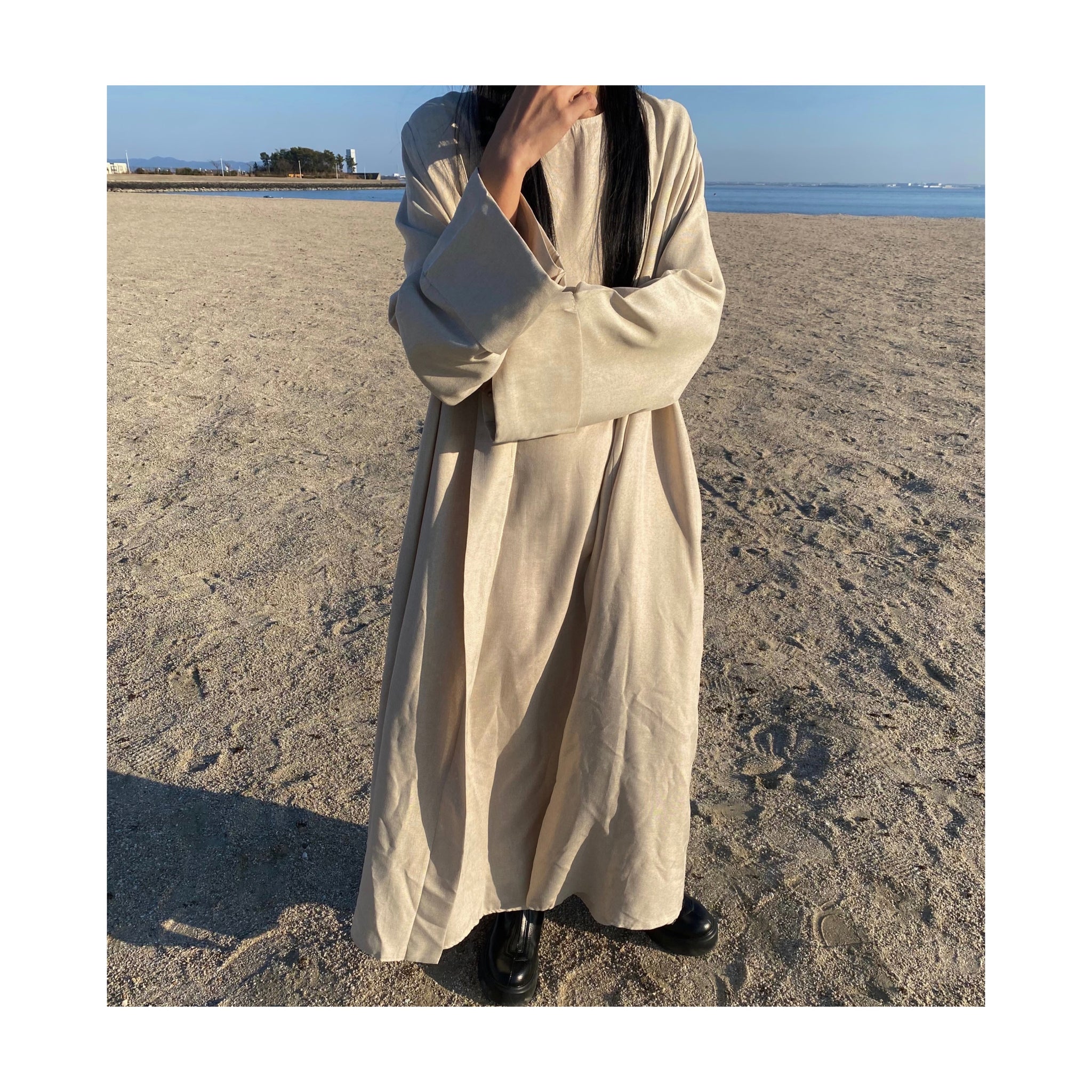 linen long ONE PIECE