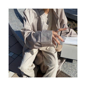 long linen oatcoat