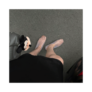 Woven jelly sandals