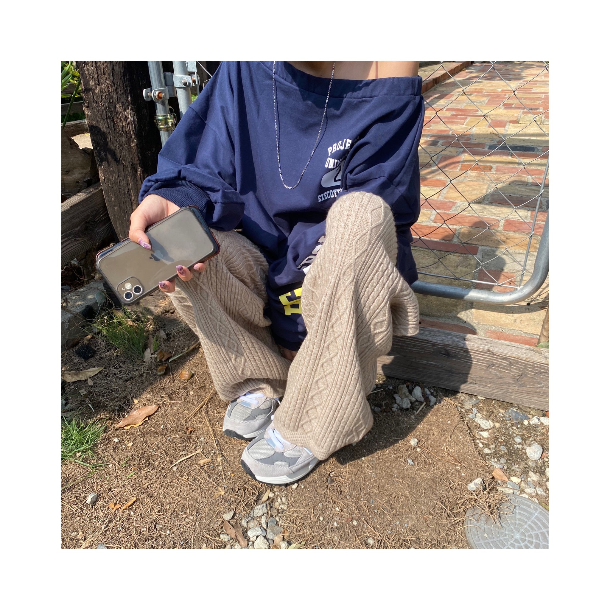 cable knitpants