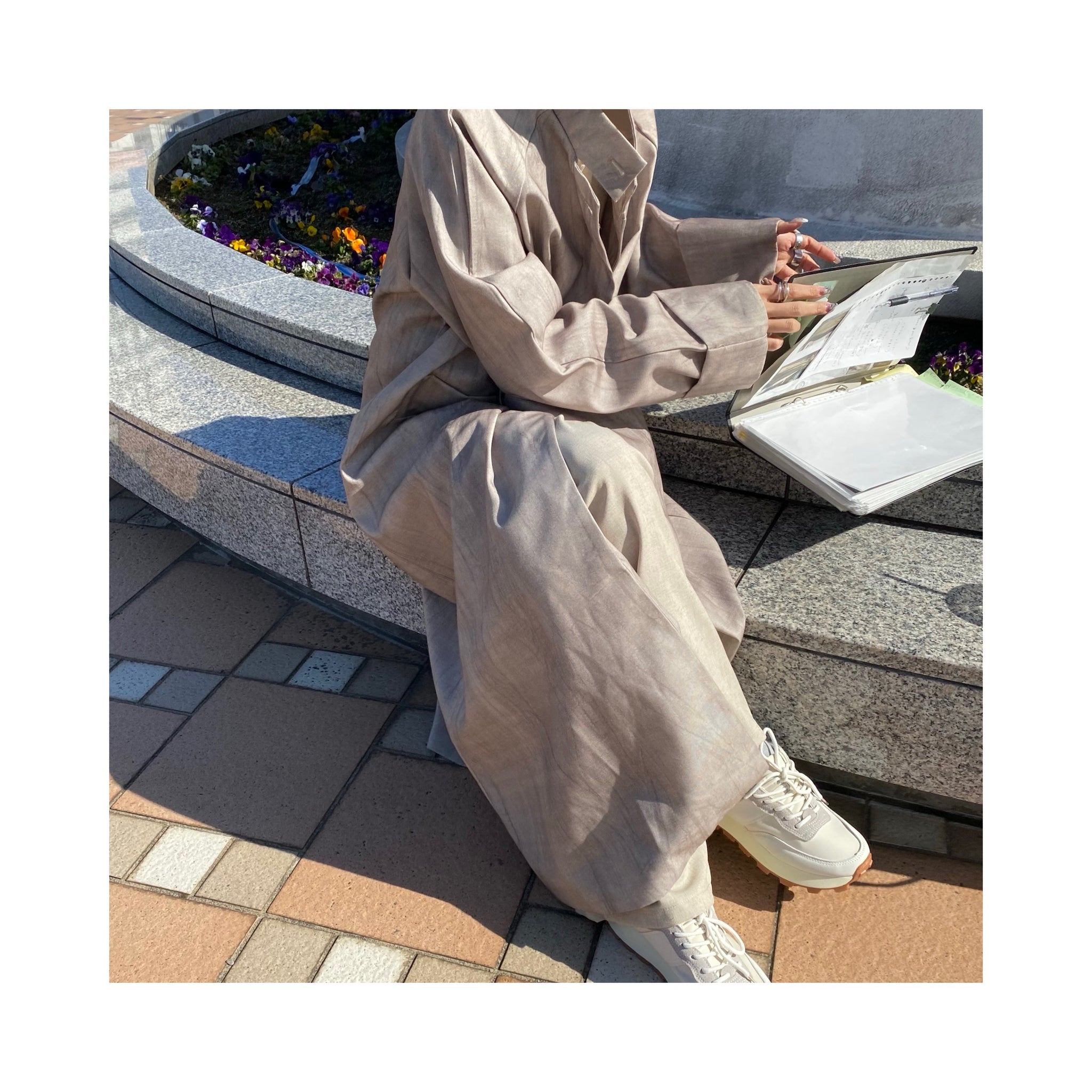 long linen oatcoat