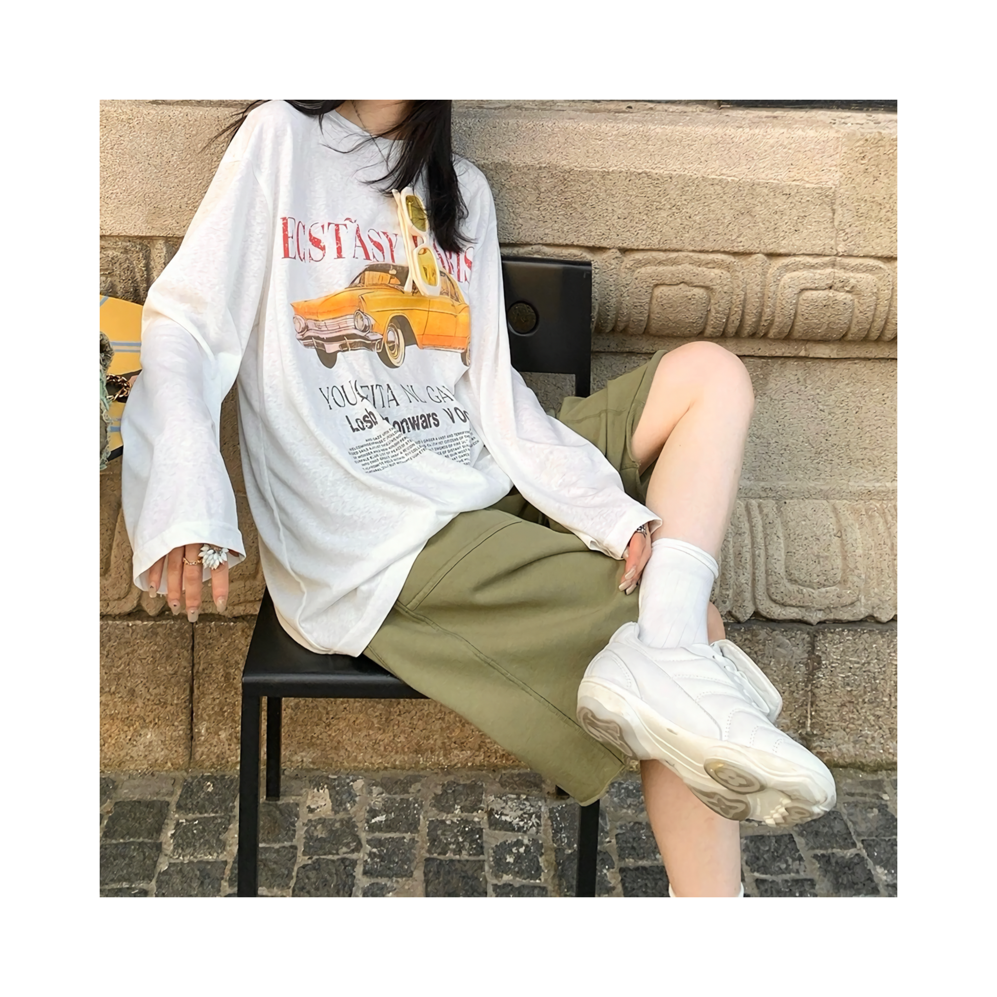 loose carghalf pants