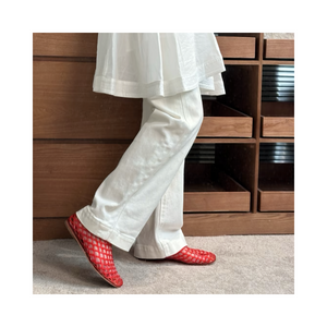 Woven jelly sandals