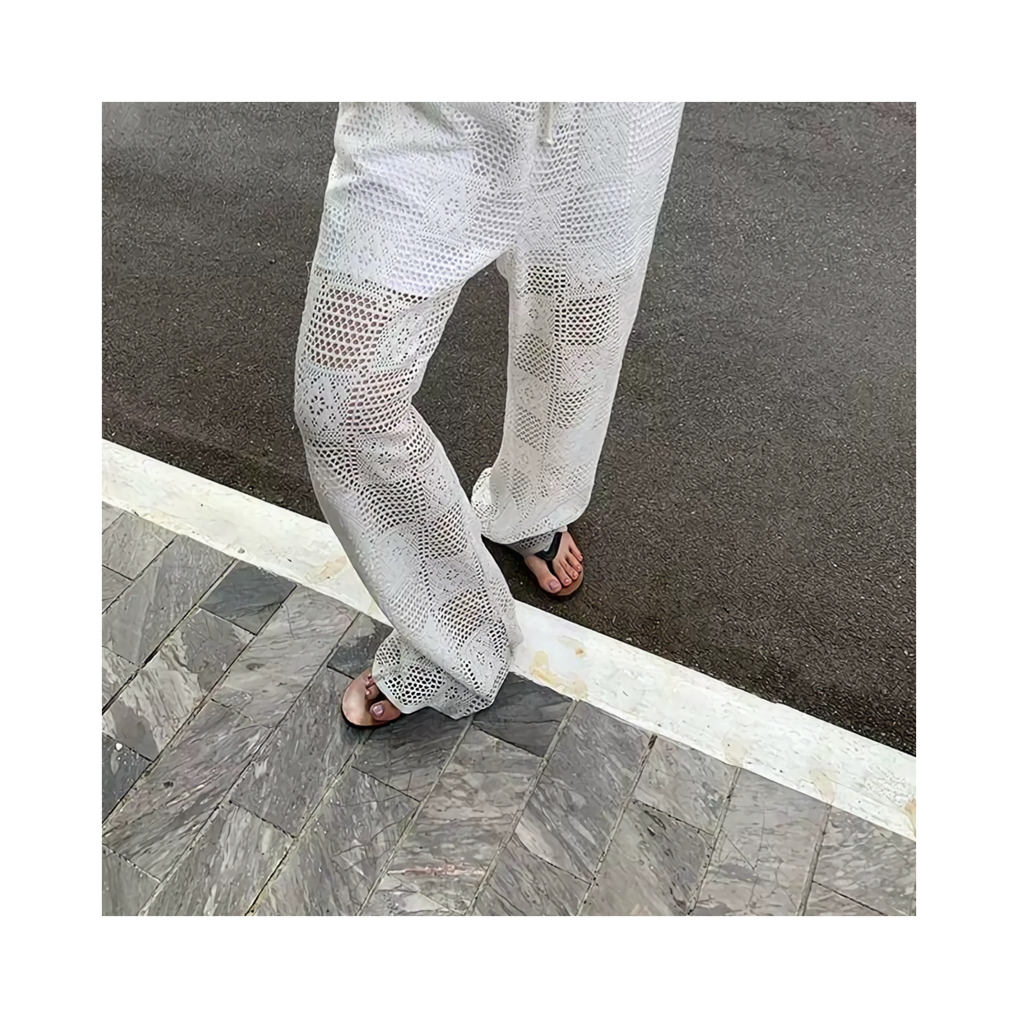 block lacepants