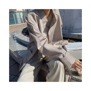 long linen oatcoat