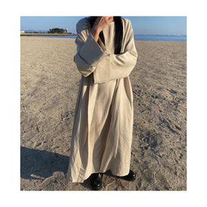linen long gown