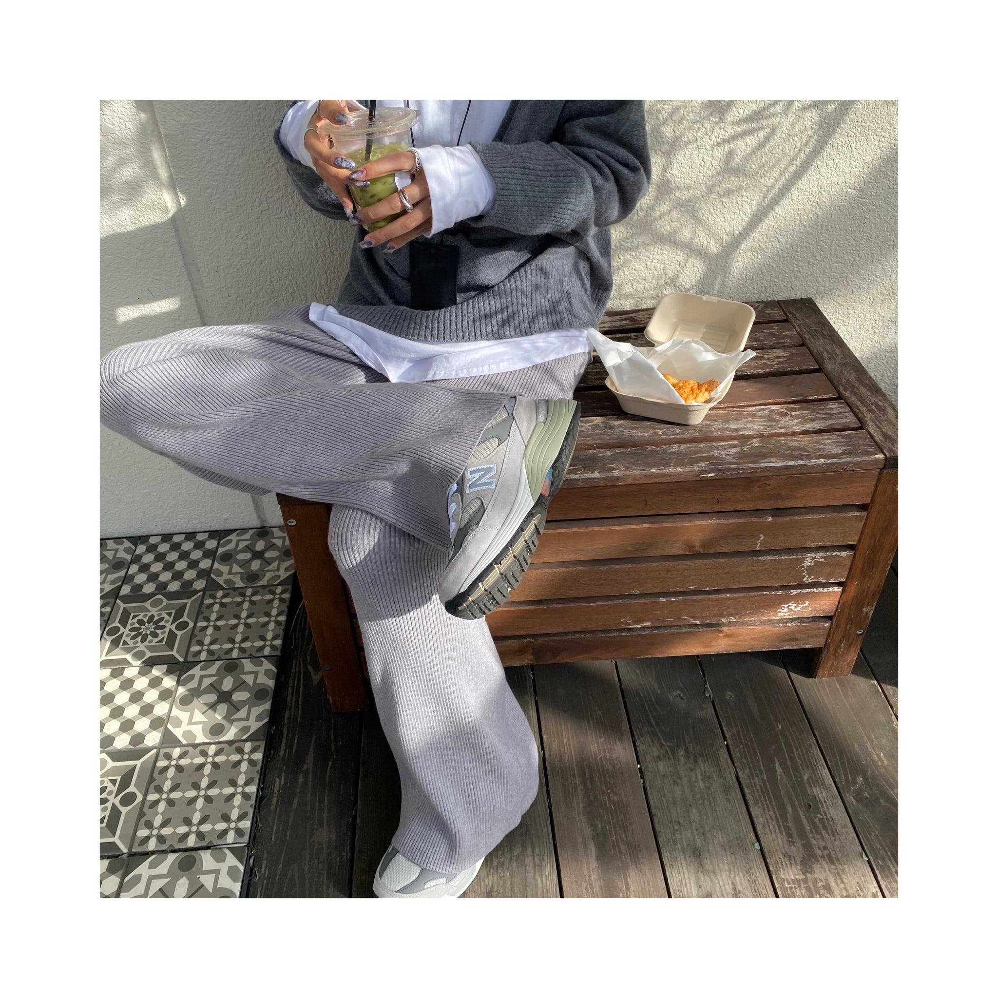 rib knit pants