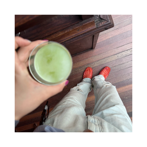 Woven jelly sandals