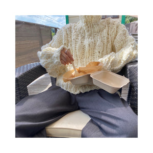 volume handmade cardigan