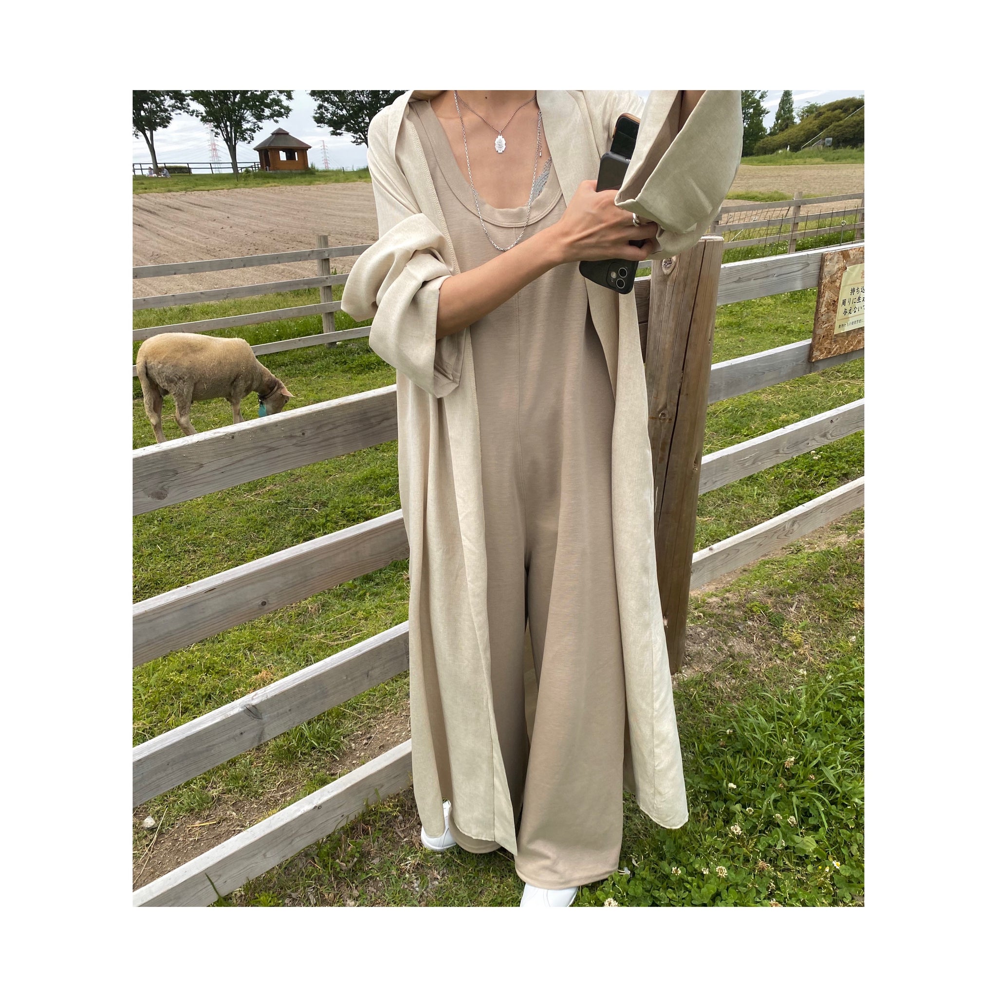 linen long gown