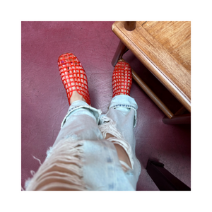 Woven jelly sandals