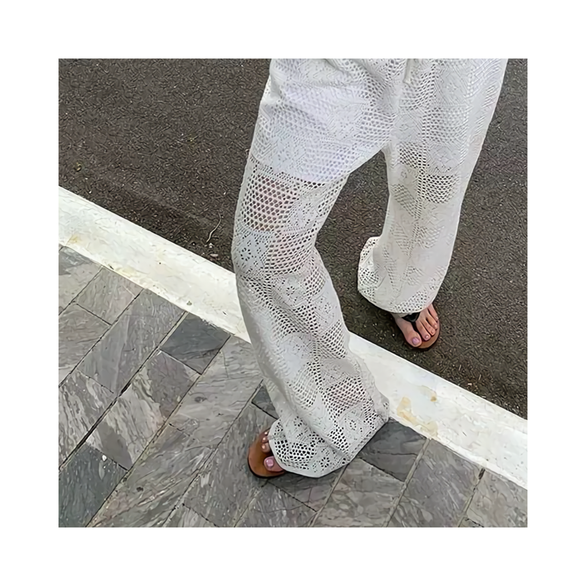 block lacepants