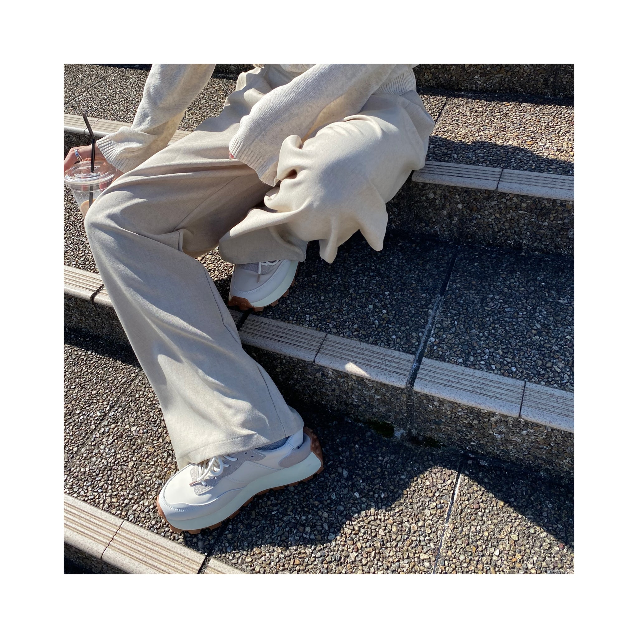 white sneaker