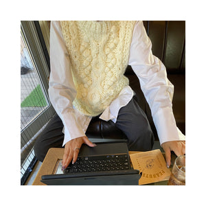 collarless shirt