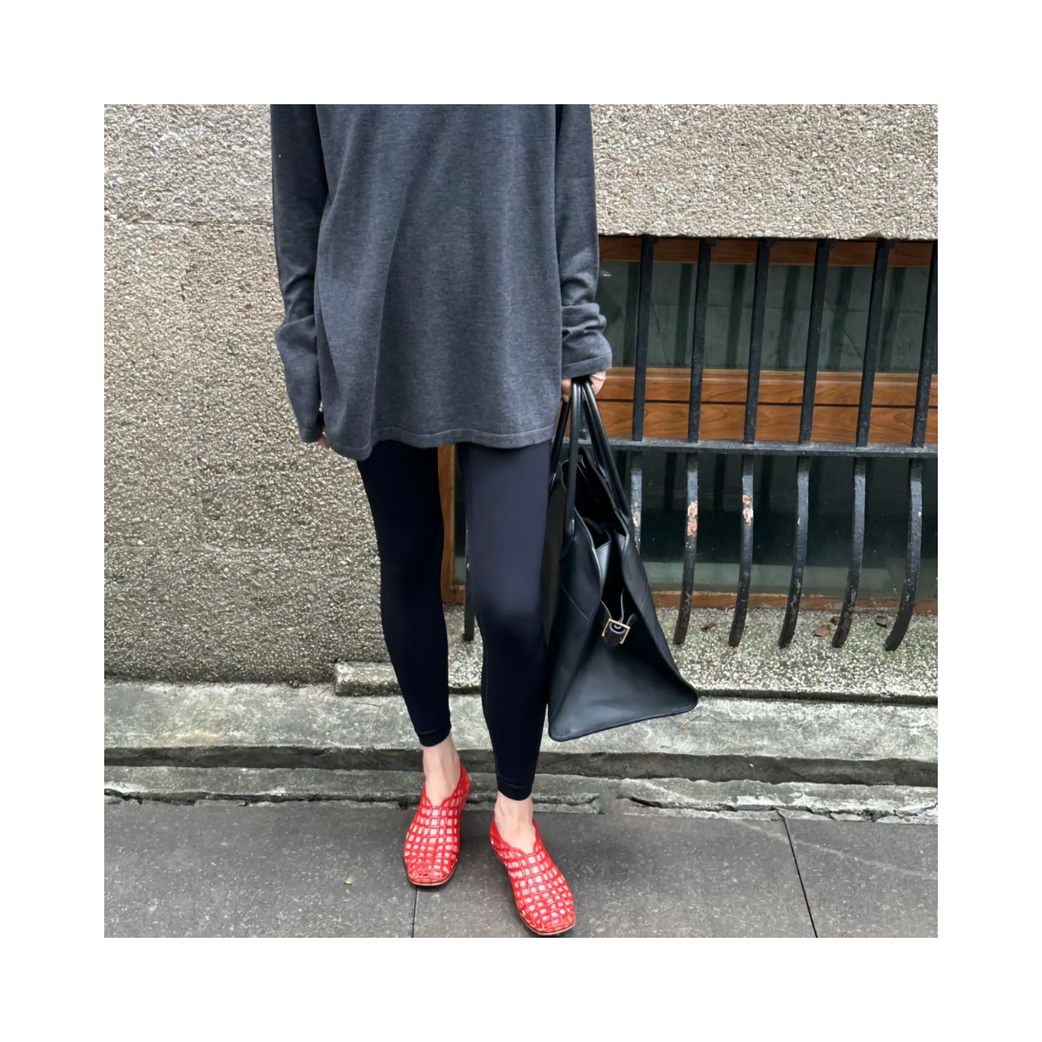 Woven jelly sandals
